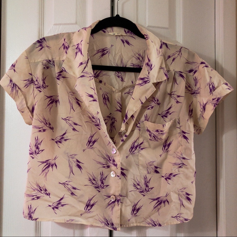 Cropped Aloha shirt